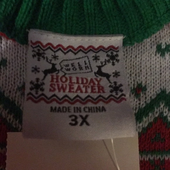 Ugly Christmas Sweater Wonderful XMas Time/Wine - Picture 6 of 6